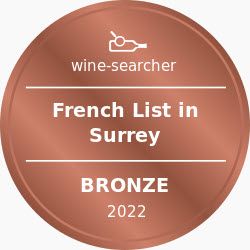 Wine-Searcher French List in Surrey Bronze 2022